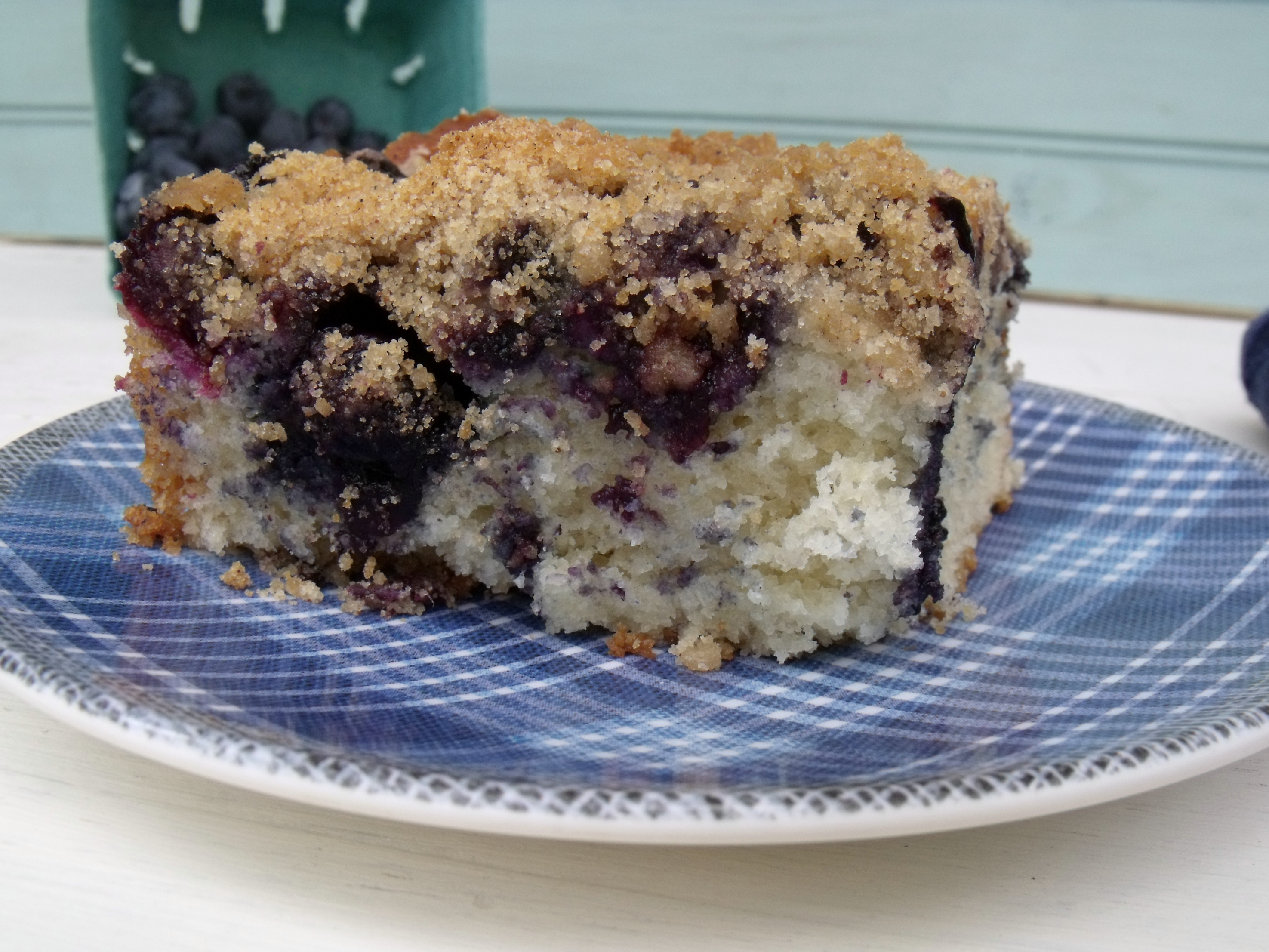 Blueberry Cake on plate